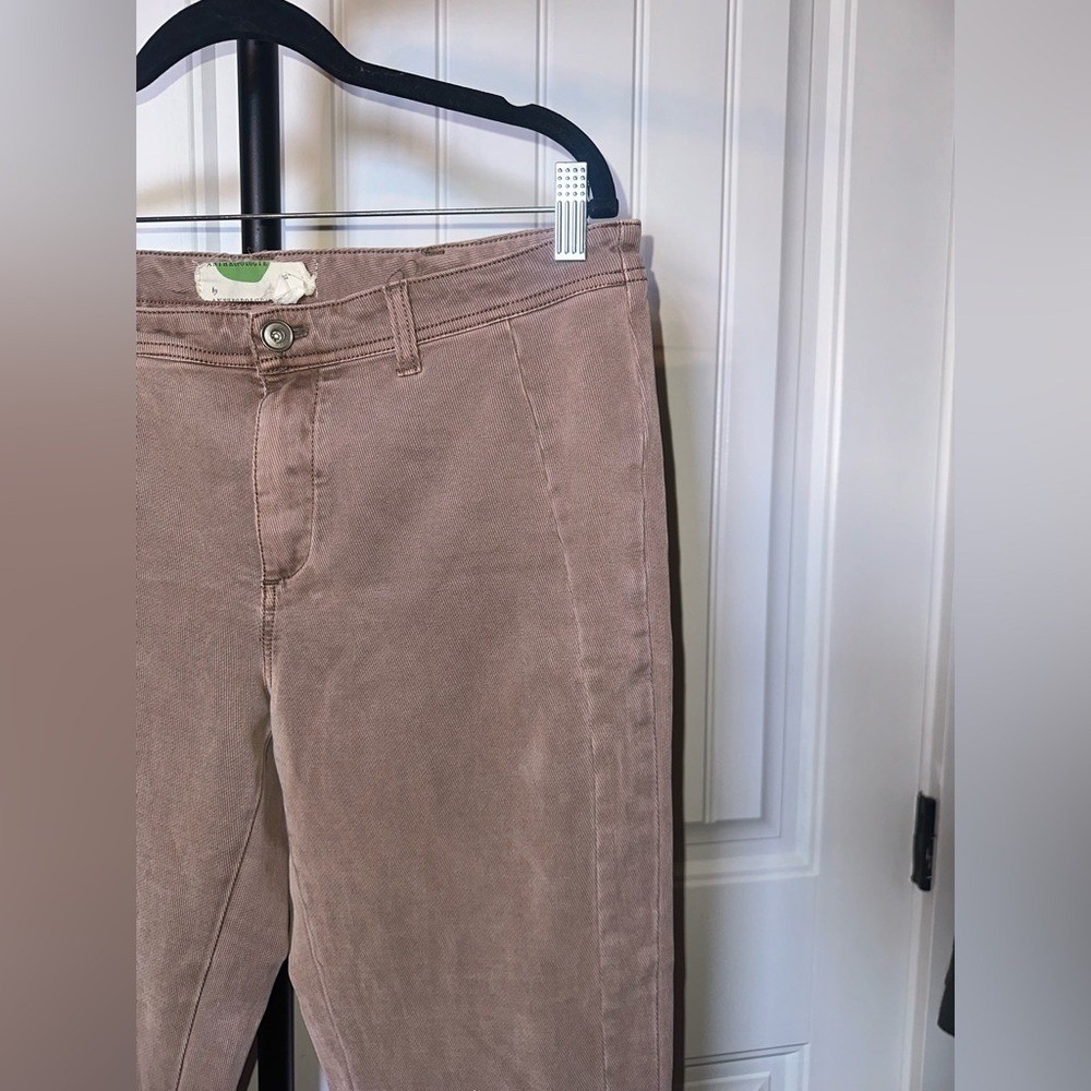 Anthropologie‎ Size 31 Brown Tan Corduroy Straight Slim Pants - Picture 4 of 12